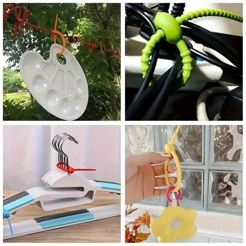 10pcs Silicone Cable Ties - Re - Cable Lock Flexible ulasan dan harga