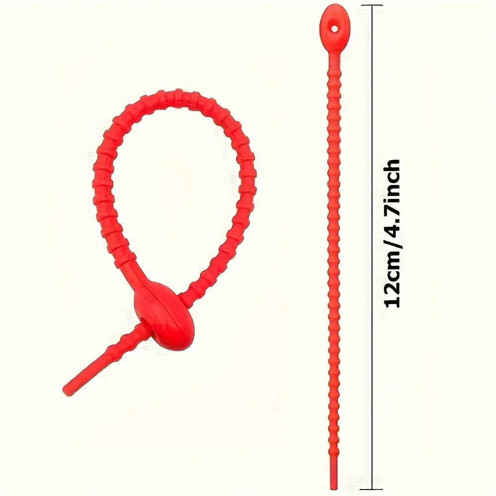 10pcs Silicone Cable Ties - Re - Cable Lock Flexible ulasan dan harga