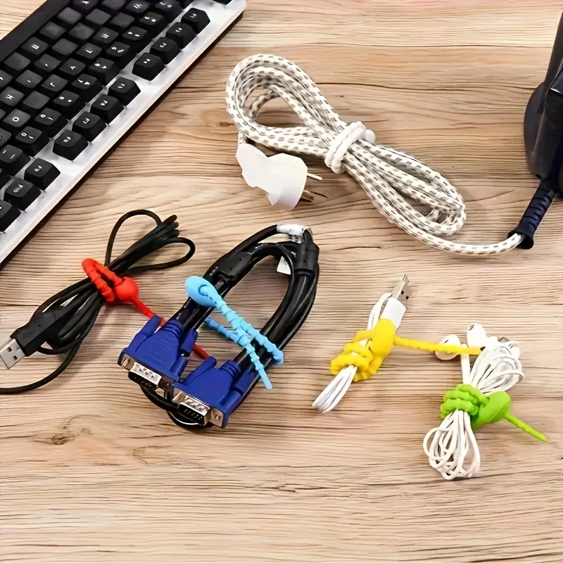 10pcs Silicone Cable Ties - Re - Cable Lock Flexible ulasan dan harga