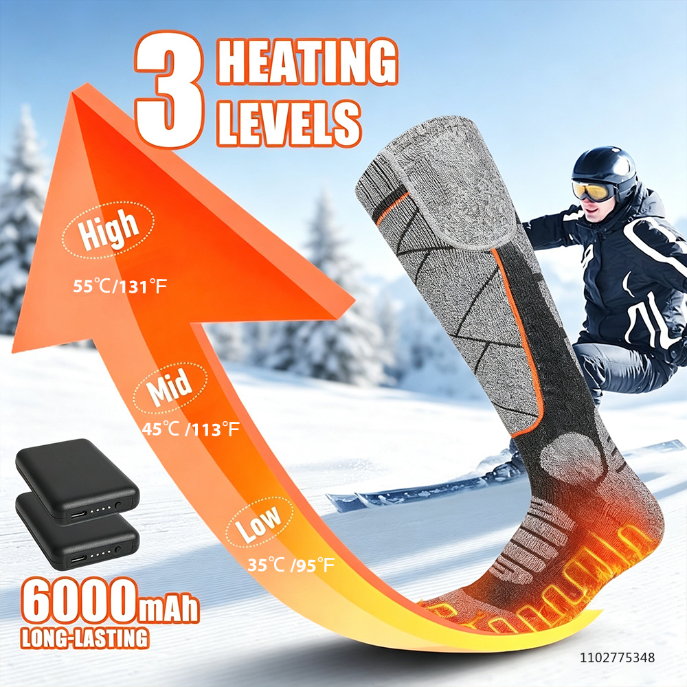 Heated Socks 6000mAh Rechargea - Cycling To Work ulasan dan harga