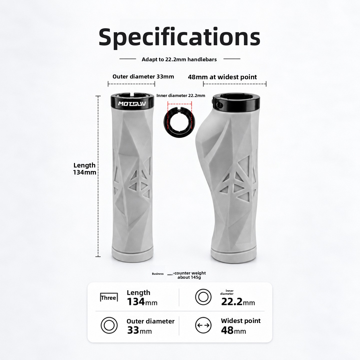Mountain bike TPE handle cover - Commuter Bike Lock ulasan dan harga