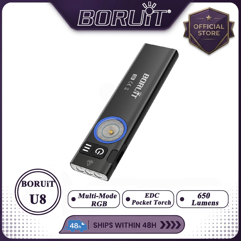 BORUiT U8 650LM EDC LED Flashl - Cycling To Work ulasan dan harga