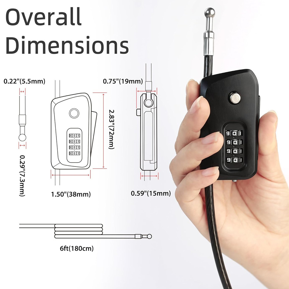 Python Cable Lock for Bike, Bi - Cable Lock Flexible ulasan dan harga