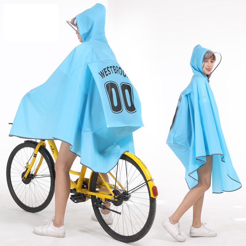 Cycling Raincoat Adult Unisex  - Cycling Commute In Rain ulasan dan harga