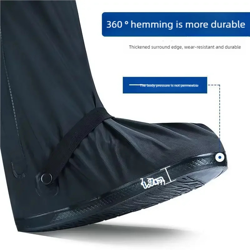 Reflective High‑Ankle Rain Boo - Cycling Commute Shoes ulasan dan harga