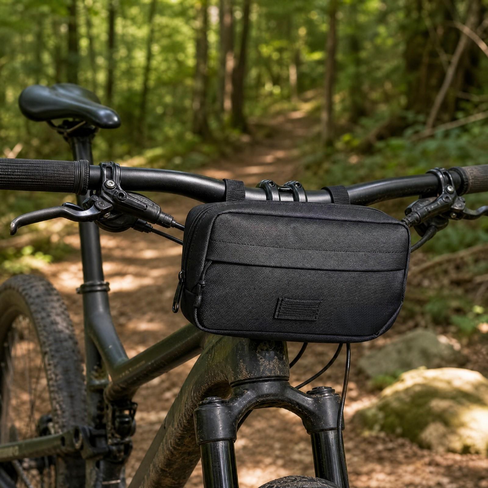 Compact Bike Handlebar Pack Bl - Cycling Commute Essentials ulasan dan harga