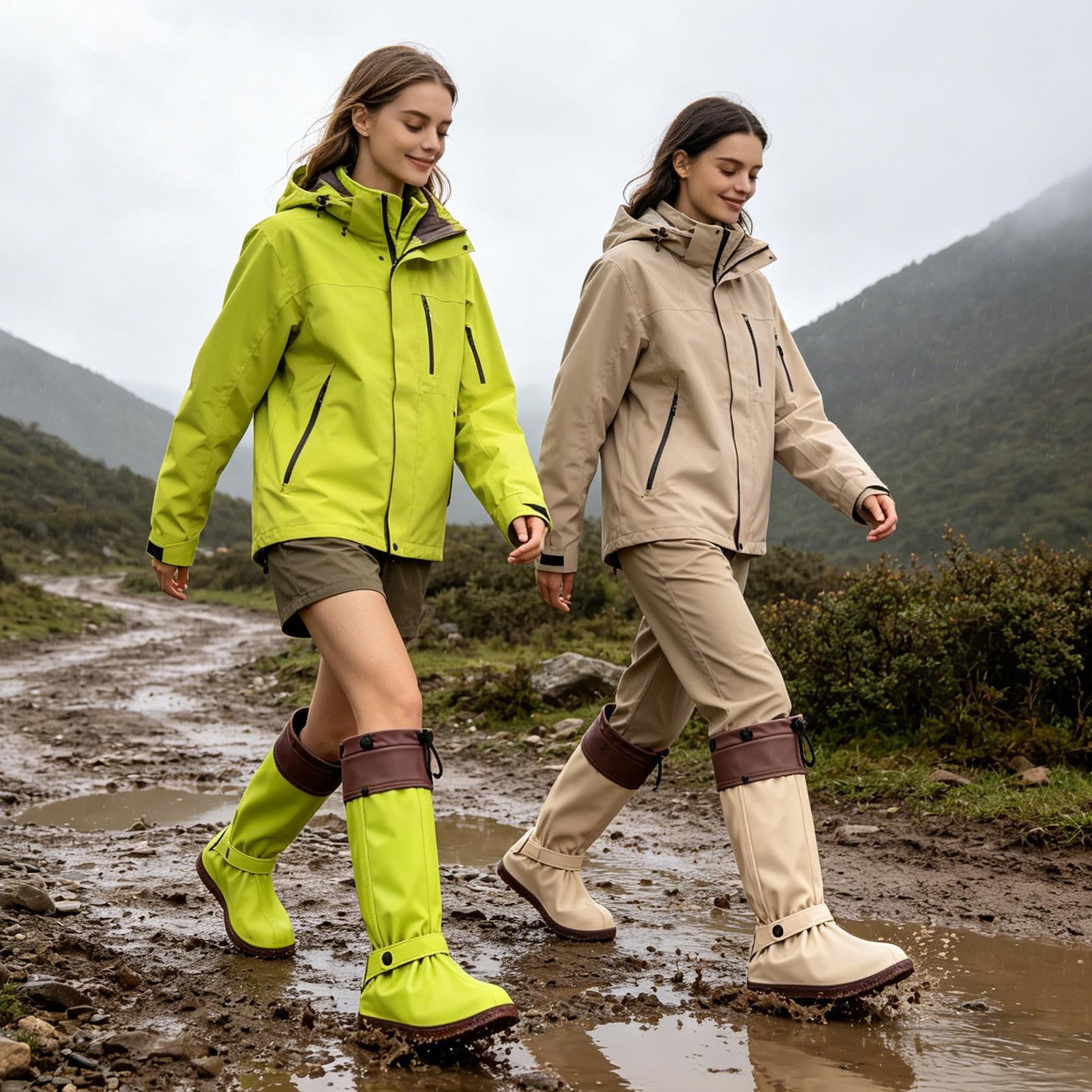 Rain Boot Covers Zipper Reusab - Cycling Commute Shoes ulasan dan harga
