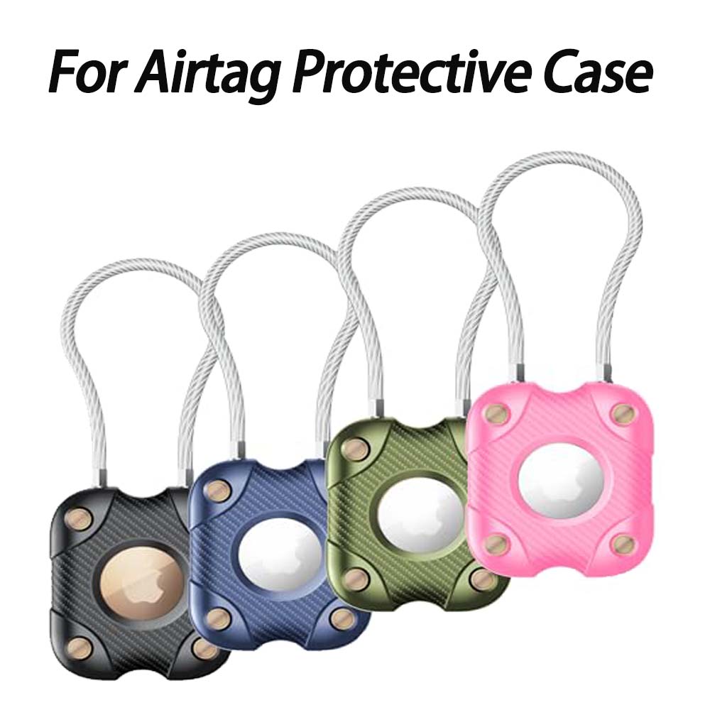 Airtag Holder with Wire Cable, - Chain Lock Combination ulasan dan harga