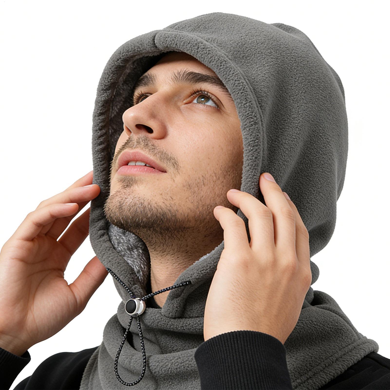 Fleece Hood Windproof Warm Adj - Cycling To Work ulasan dan harga